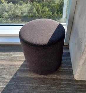 Ottoman Dark Grey 15”