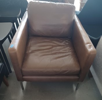 Woodworth Lounge Brown Leather