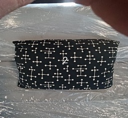 [#00-171] Pillow, black/white pattern